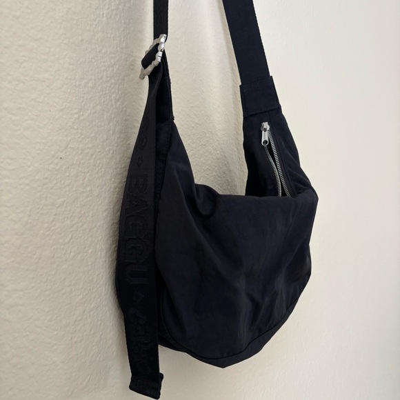 Baggu x collina strada black medium nylon crescent bag - Picture 2 of 4